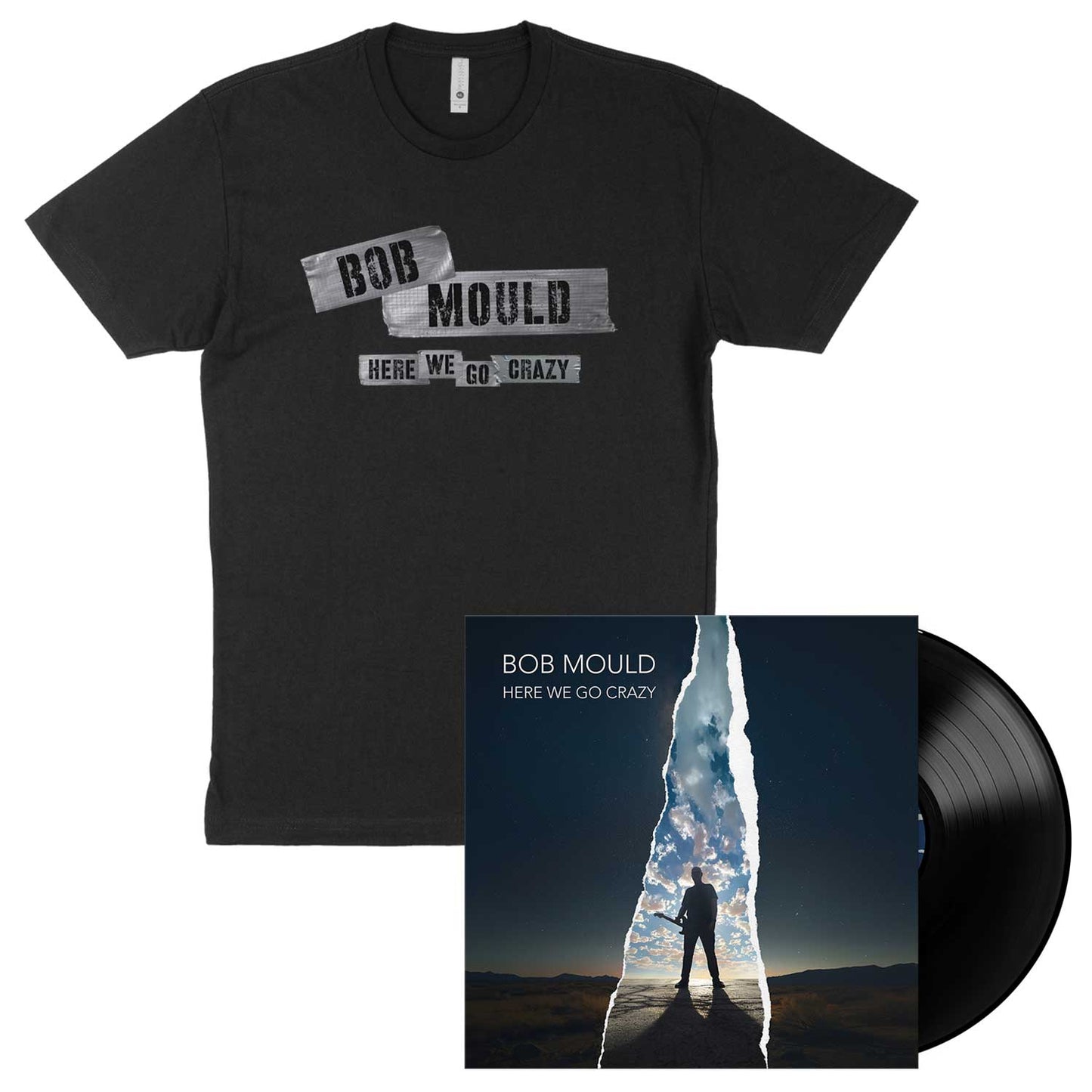 Here We Go Crazy Vinyl + Shirt Bundle